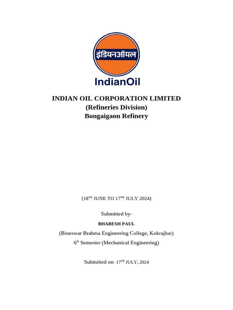 Indian Oil Corporation Limited | PDF