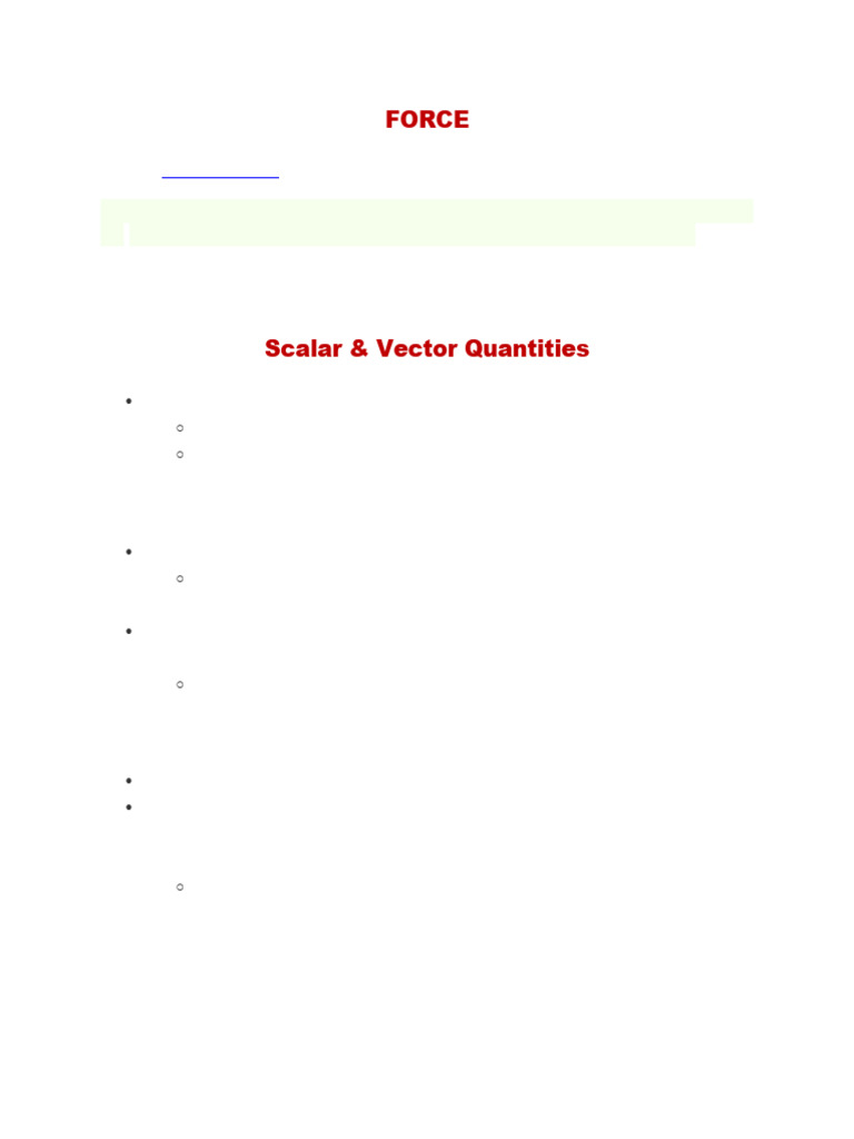 Understanding Force and Motion Concepts | PDF | Speed | Teaching ...