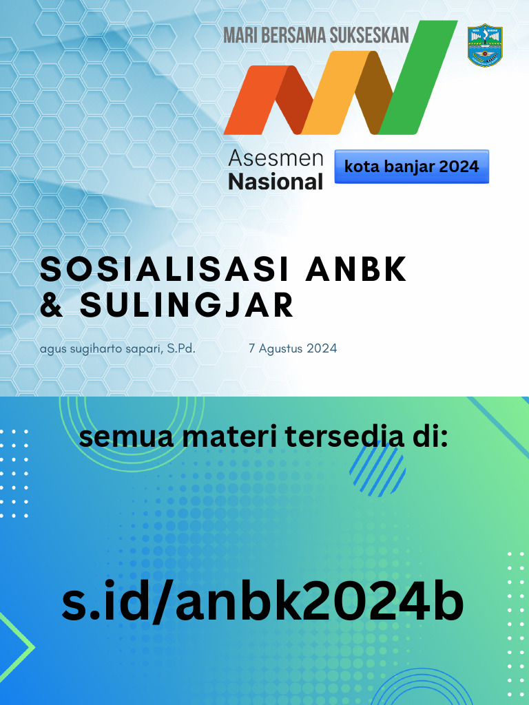 Sosialisasi Anbk 2024 | PDF