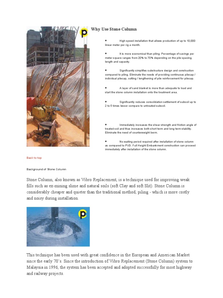 Stone Column Benefits for Engineers | PDF | Soil | Deep Foundation