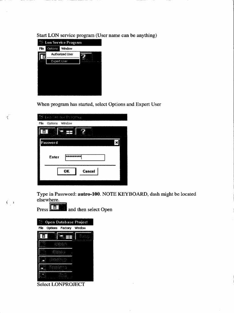 Procedure For Updating LON Service Program | PDF