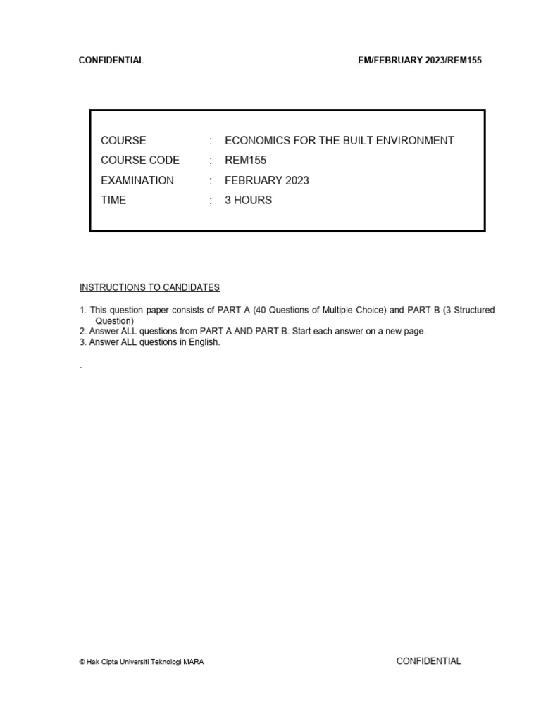 Rem155 Final Feb 2023 | PDF