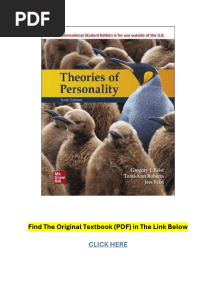 Theories of Personality 10th Edition PDF