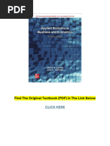 Applied Statistics in Business and Economics 7th Edition 