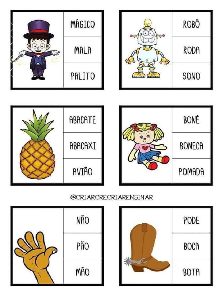 Associacao de Palavras e Figuras | PDF