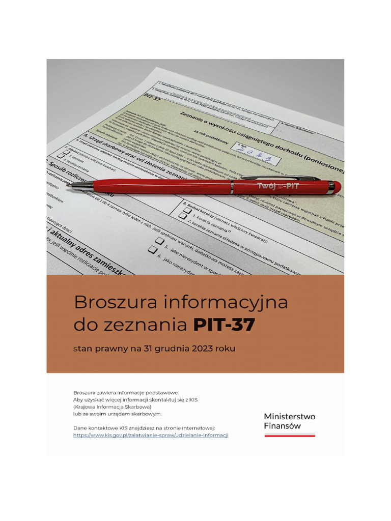 Objasnienia Pit 37 2023 | PDF