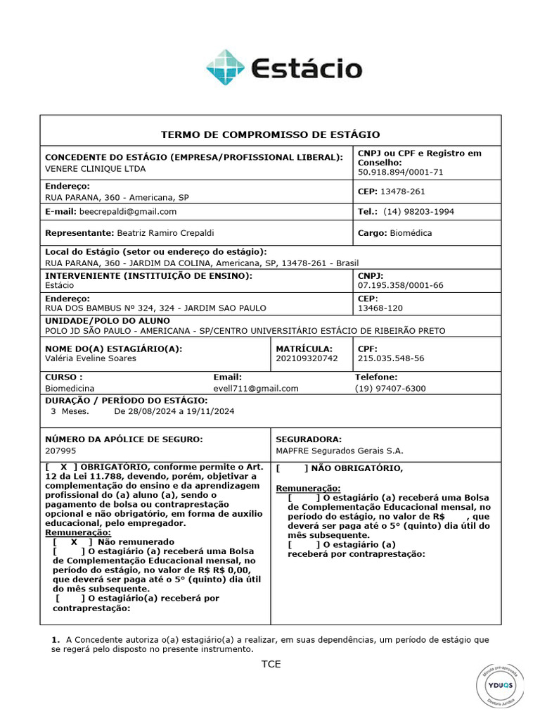 Tce Estacio | PDF