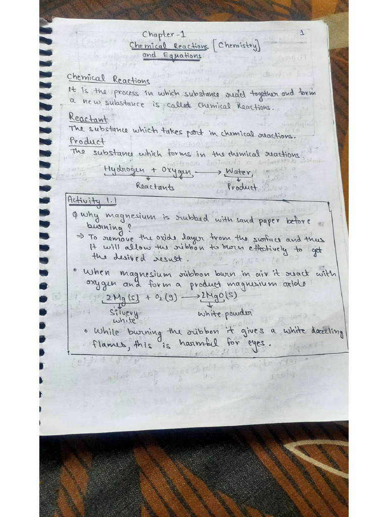 Class 10 Chemistry Chapter 1 Intext Questions Solutions Icse