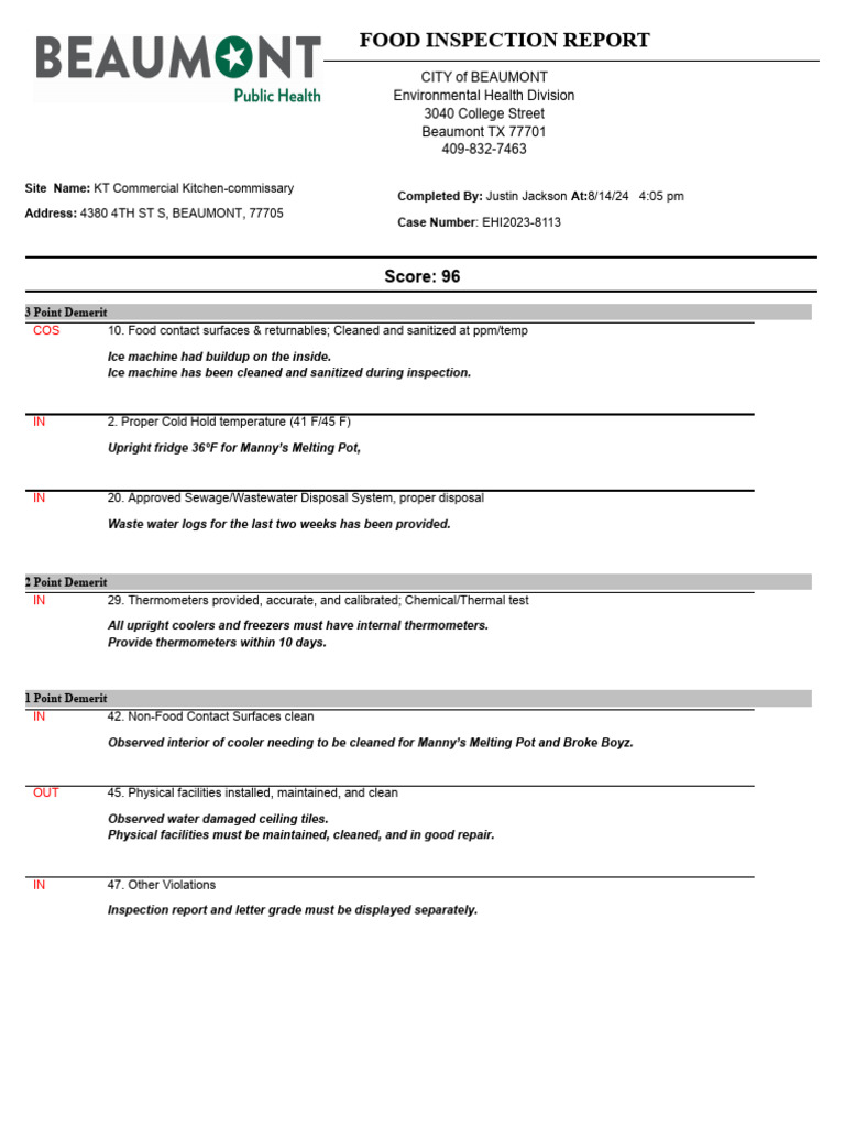 KT Commercial Kitchen | PDF