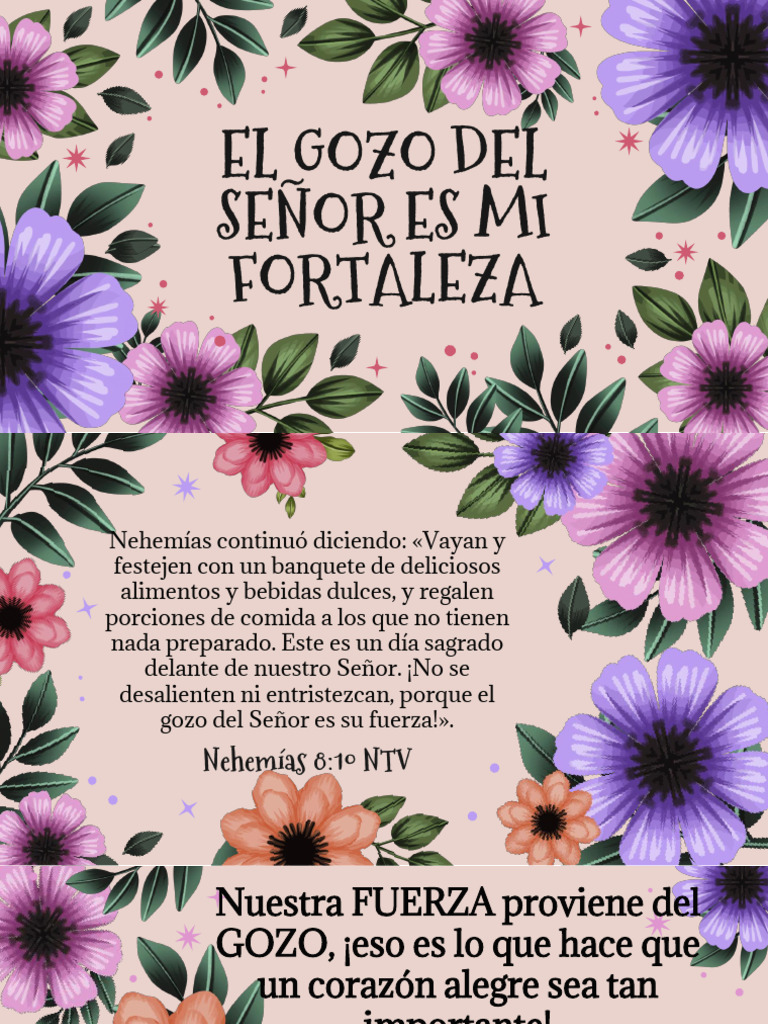 El Gozo Del Señor Es Mi Fortaleza Pdf