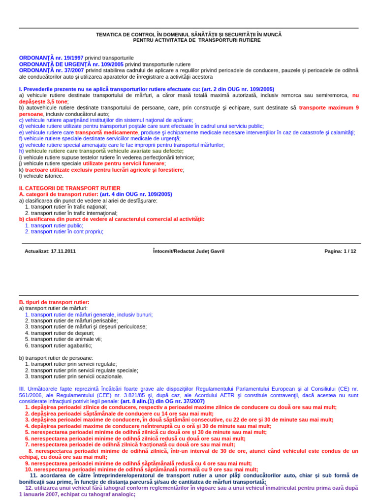 12 Transport SPECIFICA 21.11.11 | PDF