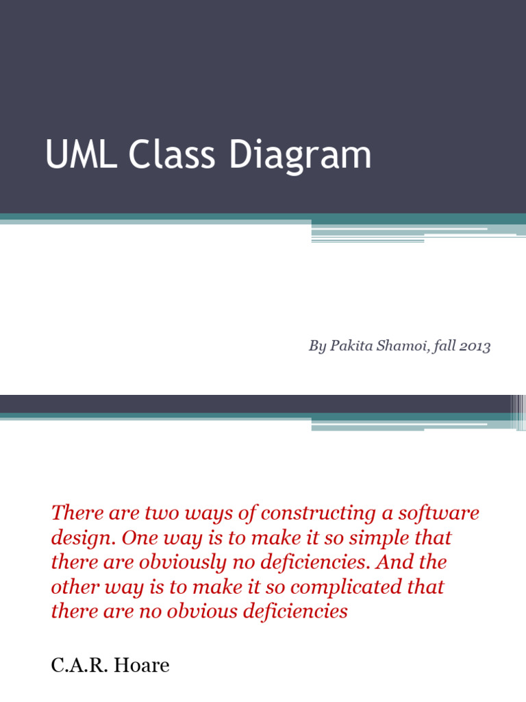 12+UML+Class++Diagram+and+Packages Updated+2013 | PDF