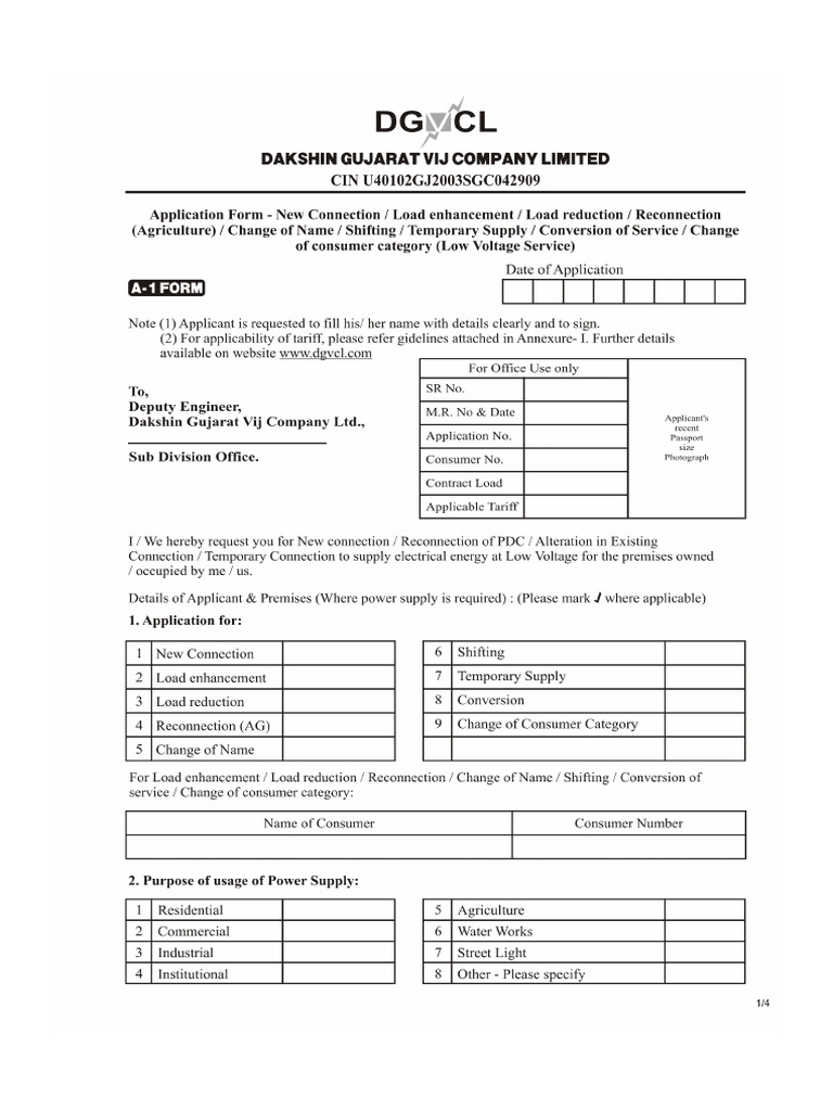 LT A1 Form | PDF