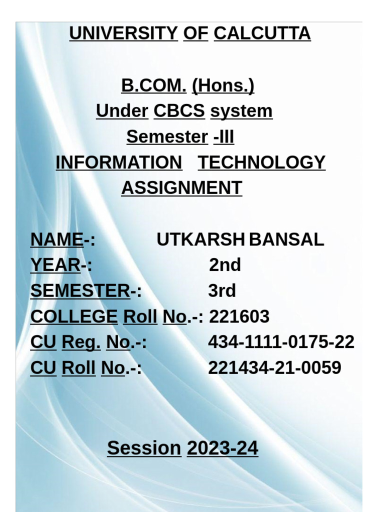 It Assignment | PDF