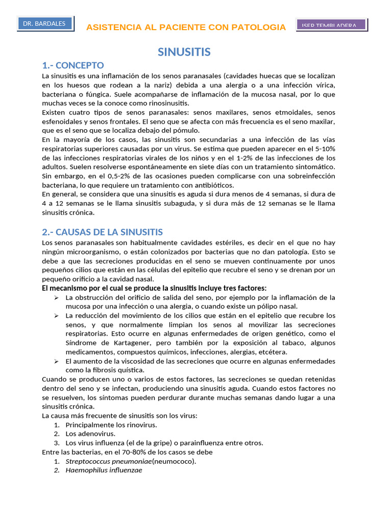 Sepa Sinusitis | PDF