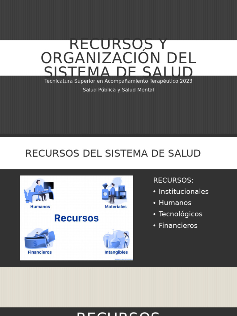 Recursos y Organización del Sistema de Salud | PDF | Hospital | Gestión ...