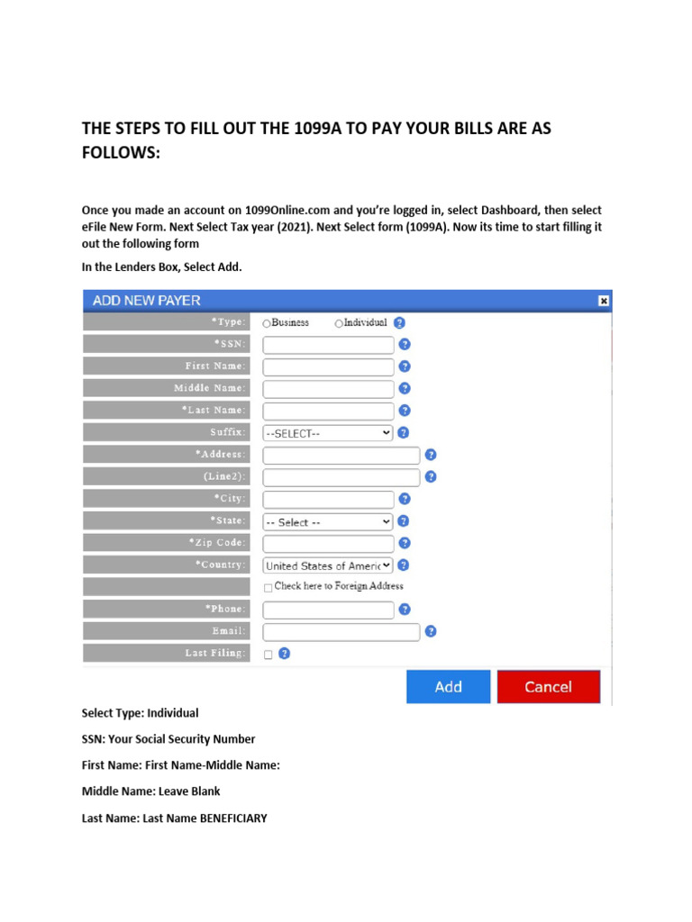 1099 Digital Copy Instructions | PDF