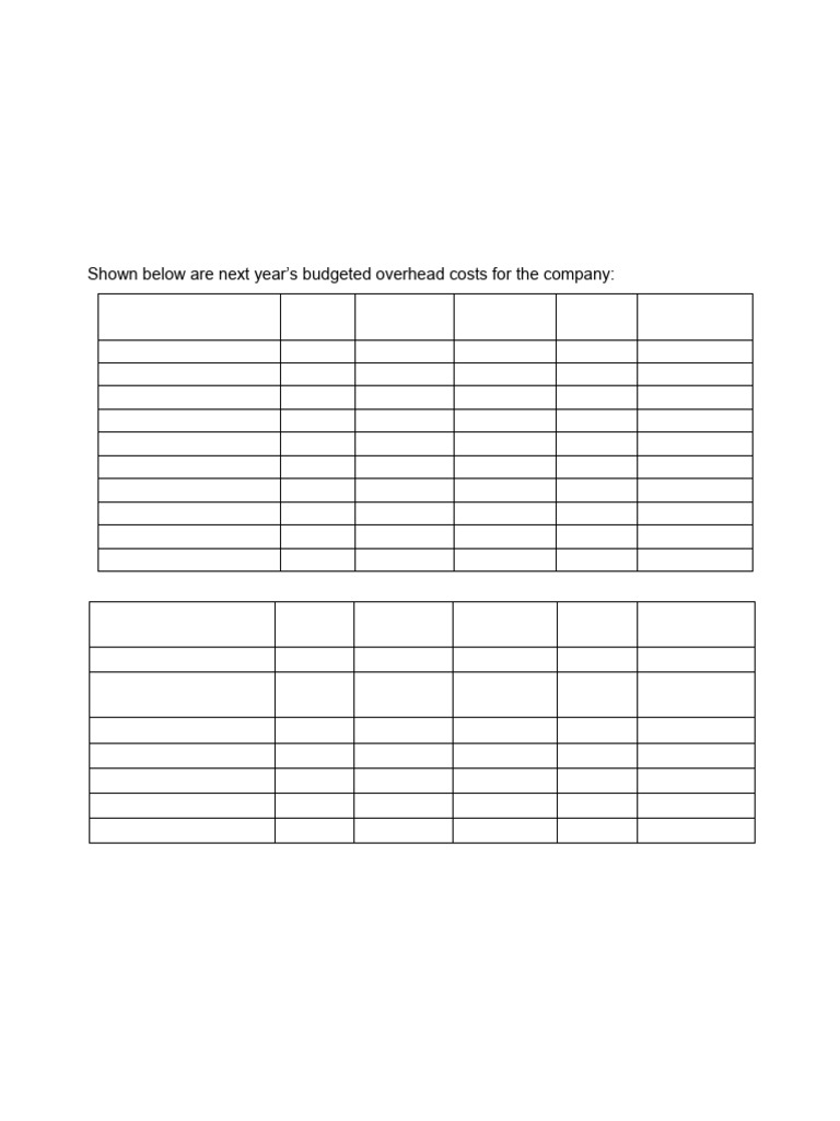 Overhead Analysis | PDF | Cost Of Goods Sold | Technology & Engineering