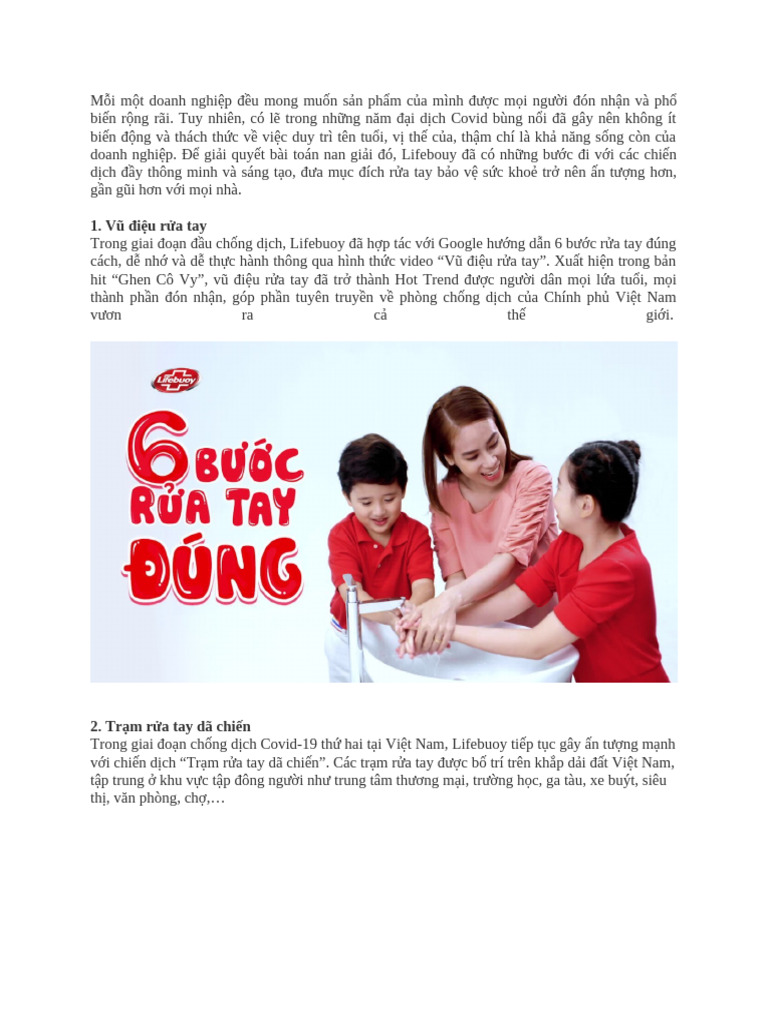 Ho T Đ NG C A Lifebouy | PDF