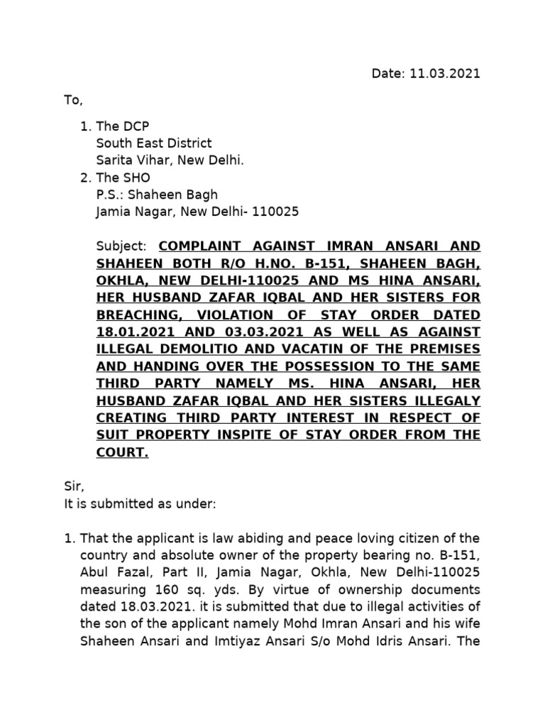Complaint | PDF