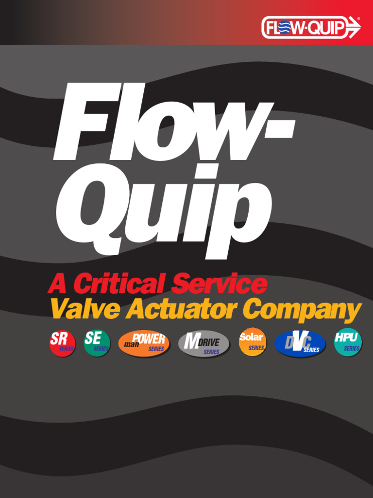 Flow-Quip Critical Service Actuators | PDF | Actuator | Valve