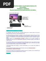 Conhecimentos sobre os princípios básicos de informática