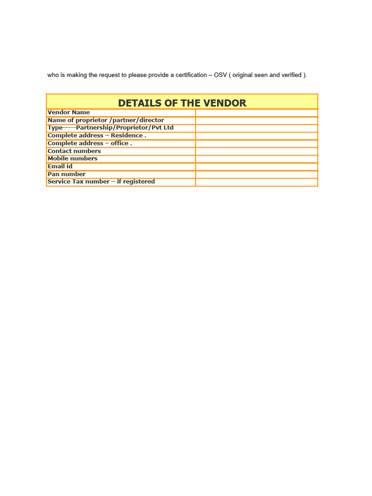 Osv Format Format | PDF