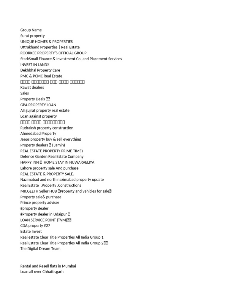 Property Group Links | PDF