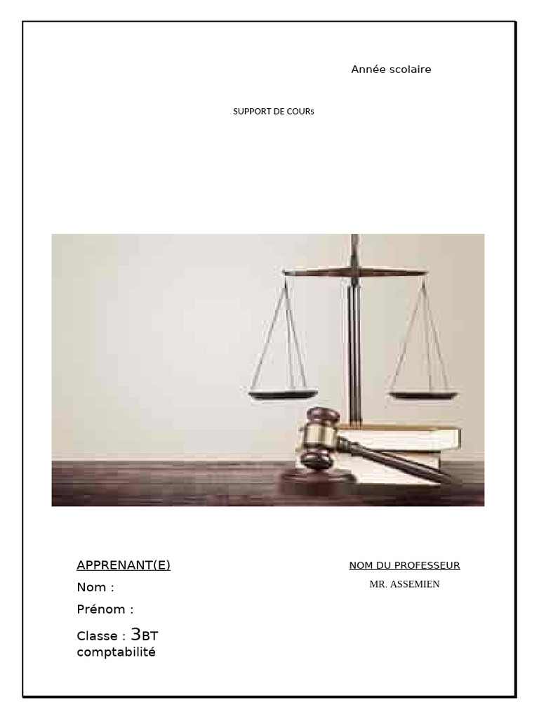 Cour de Droit 3ABT | PDF