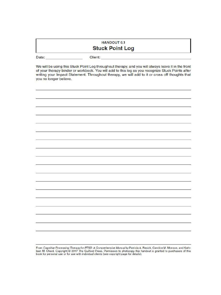 Stuck point log pdf