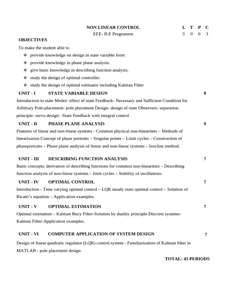 Non Linear Control Pdf