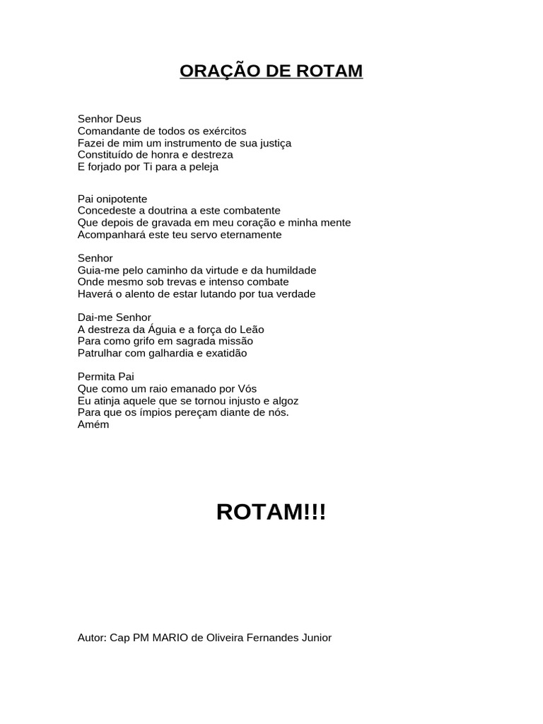 Oração de Rotam | PDF