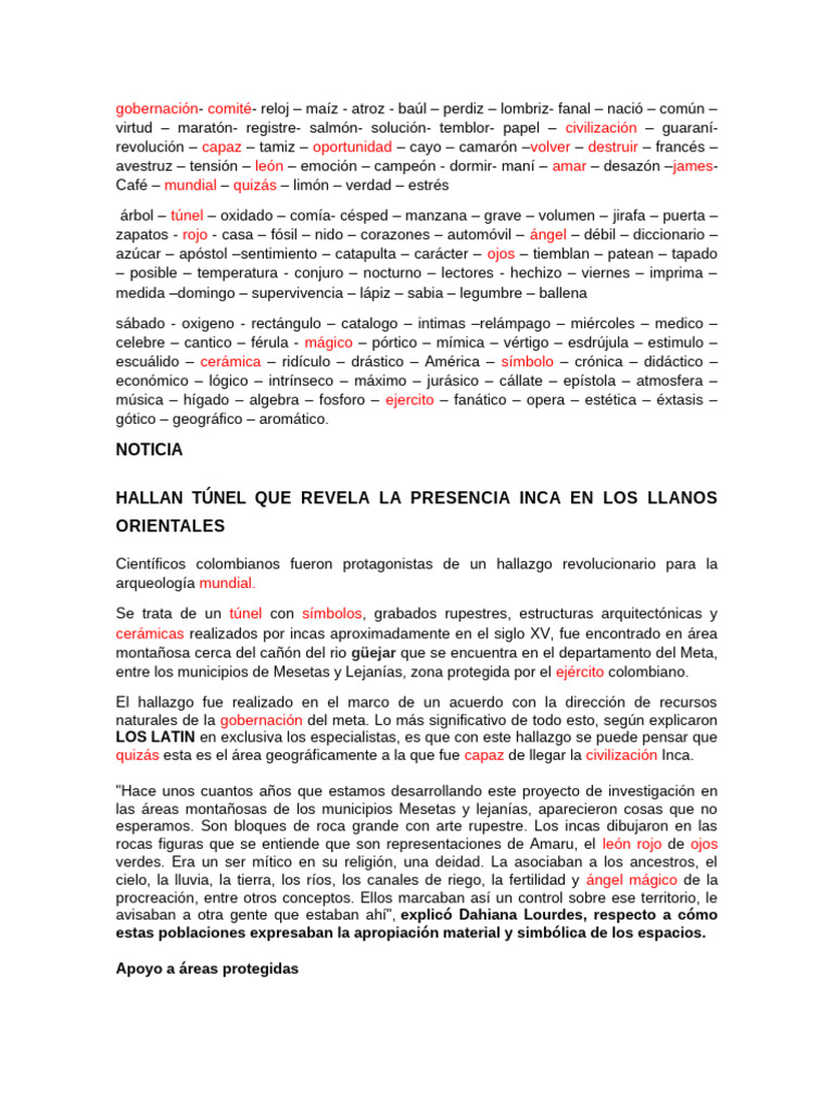 Tildes y Noticia | PDF