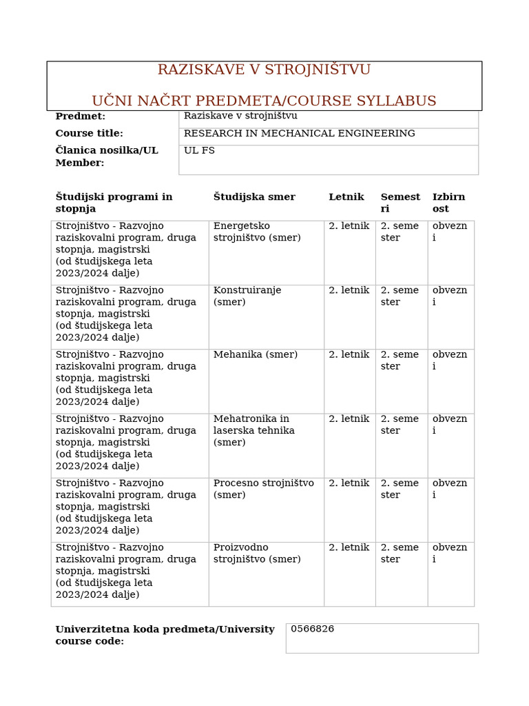 Raziskave V Strojništvu | PDF