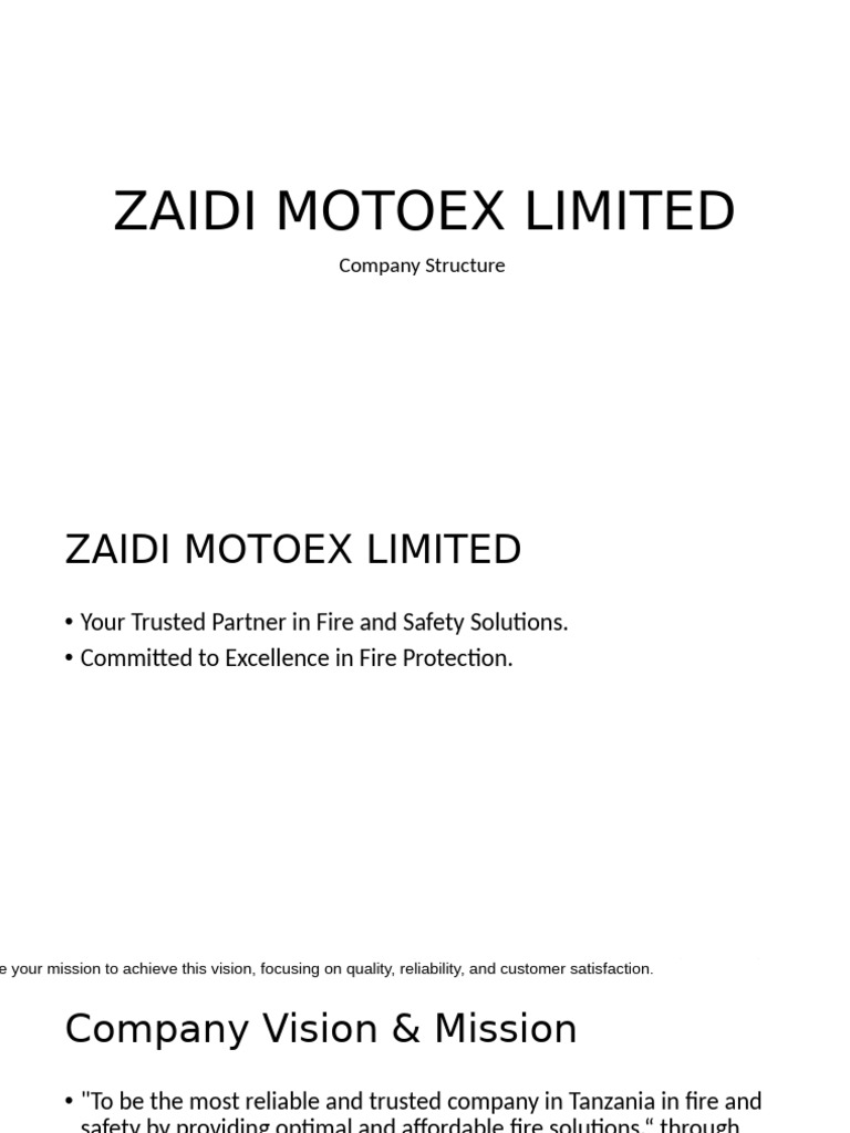 Company Structure and Introduction | PDF | Board Of Directors | Career ...