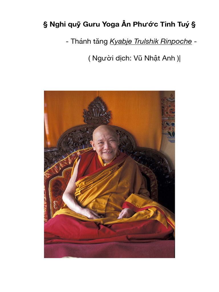 Trulshik Rinpoche | PDF