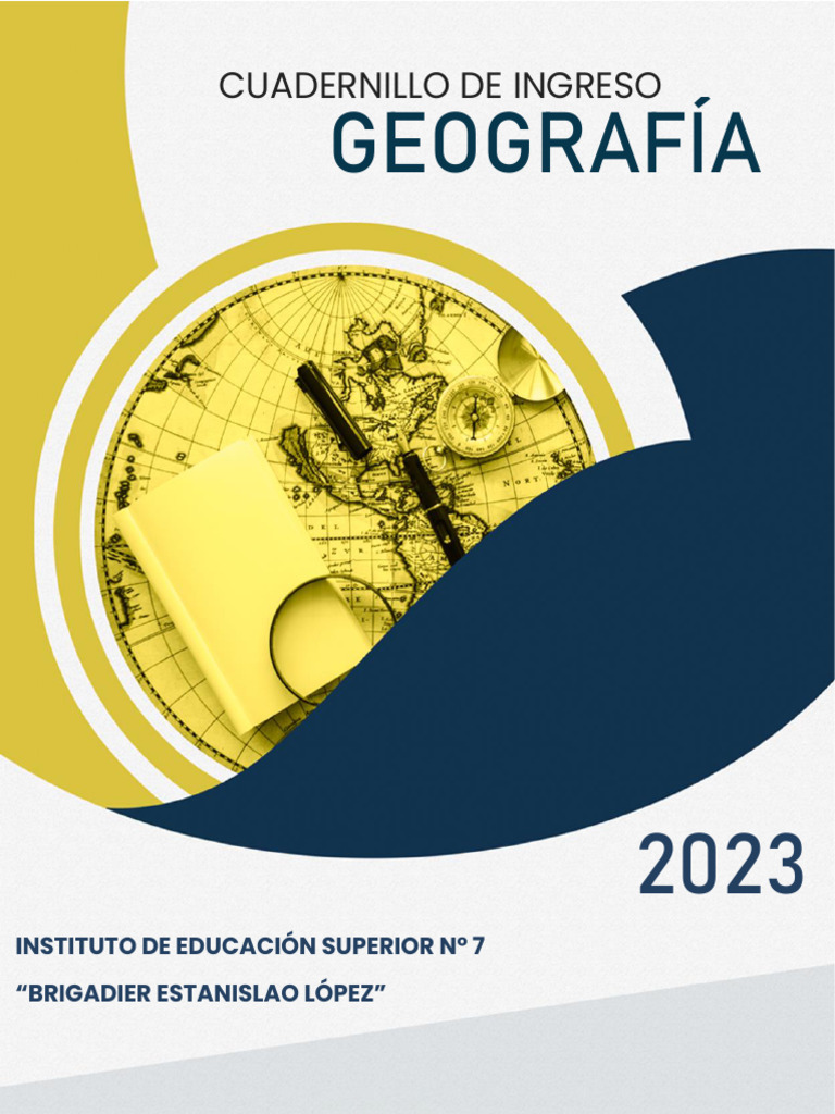 Propedeutico 2023 Geografia Cuadernillo | PDF