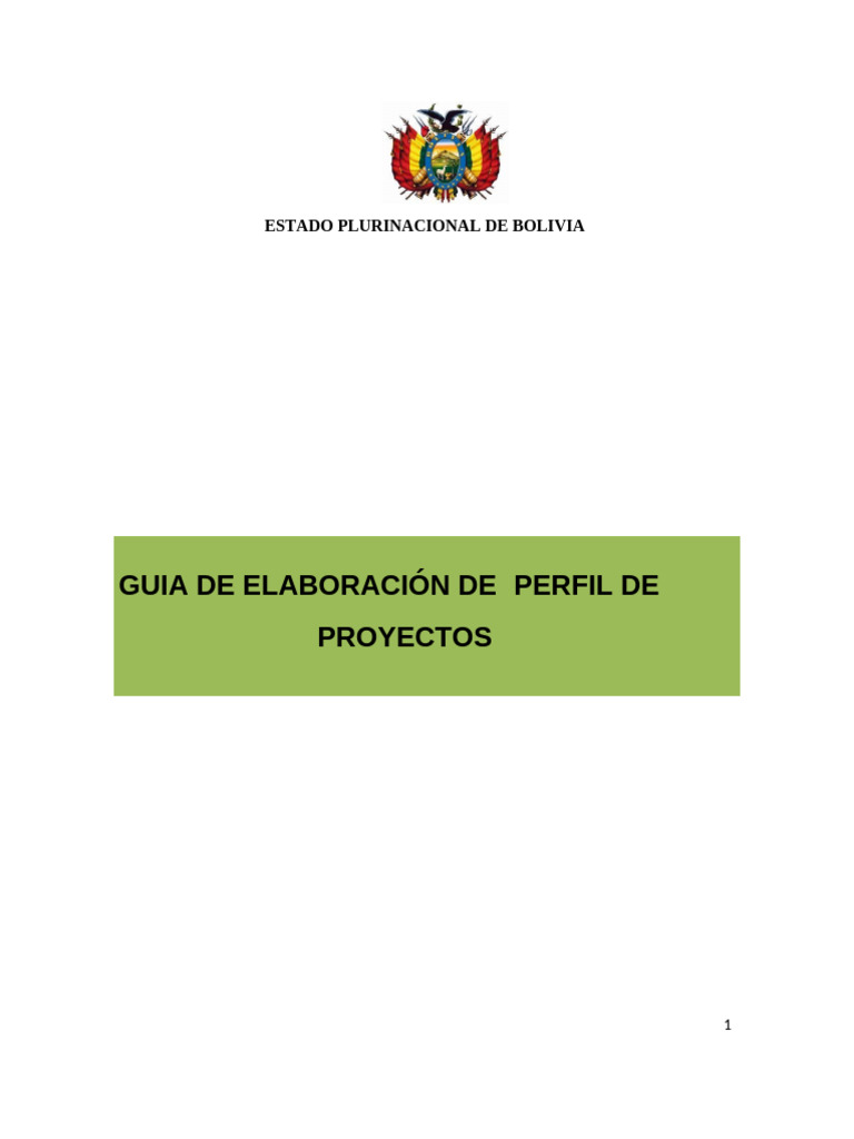 Guia Perfil de Proyecto Segundo Parcial | PDF | Sustentabilidad ...