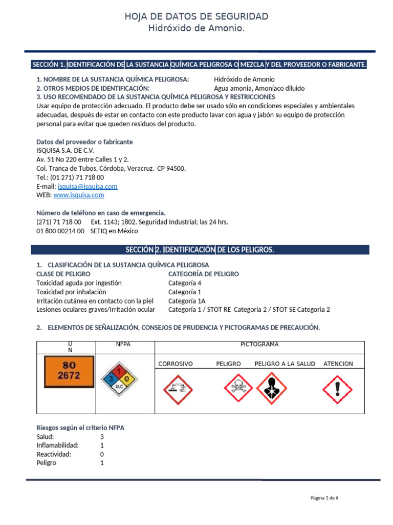 Hoja de Seguirdad Ventanas 2 | PDF