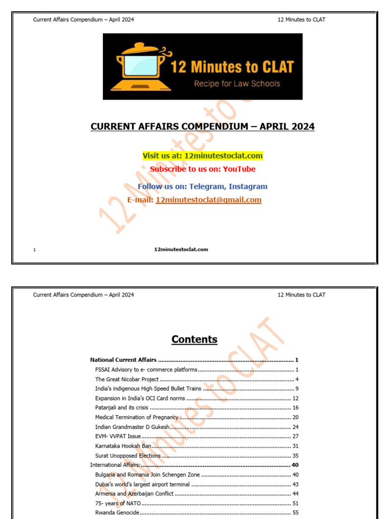 April Compendium 12 Min | PDF