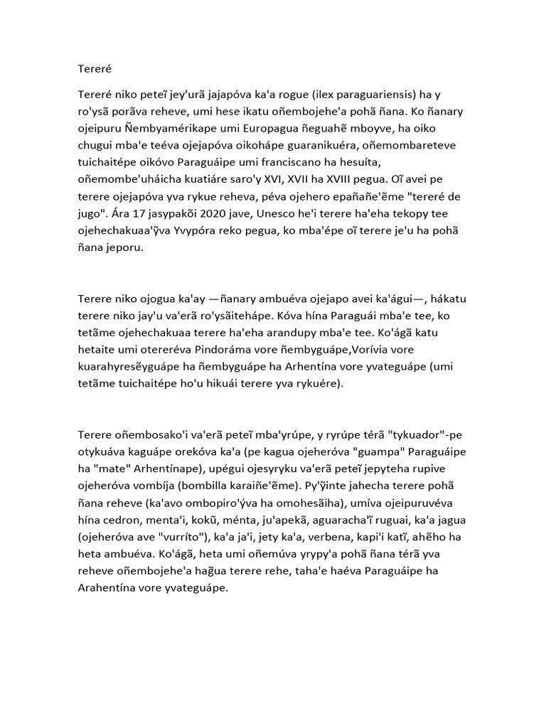 Tereré | PDF