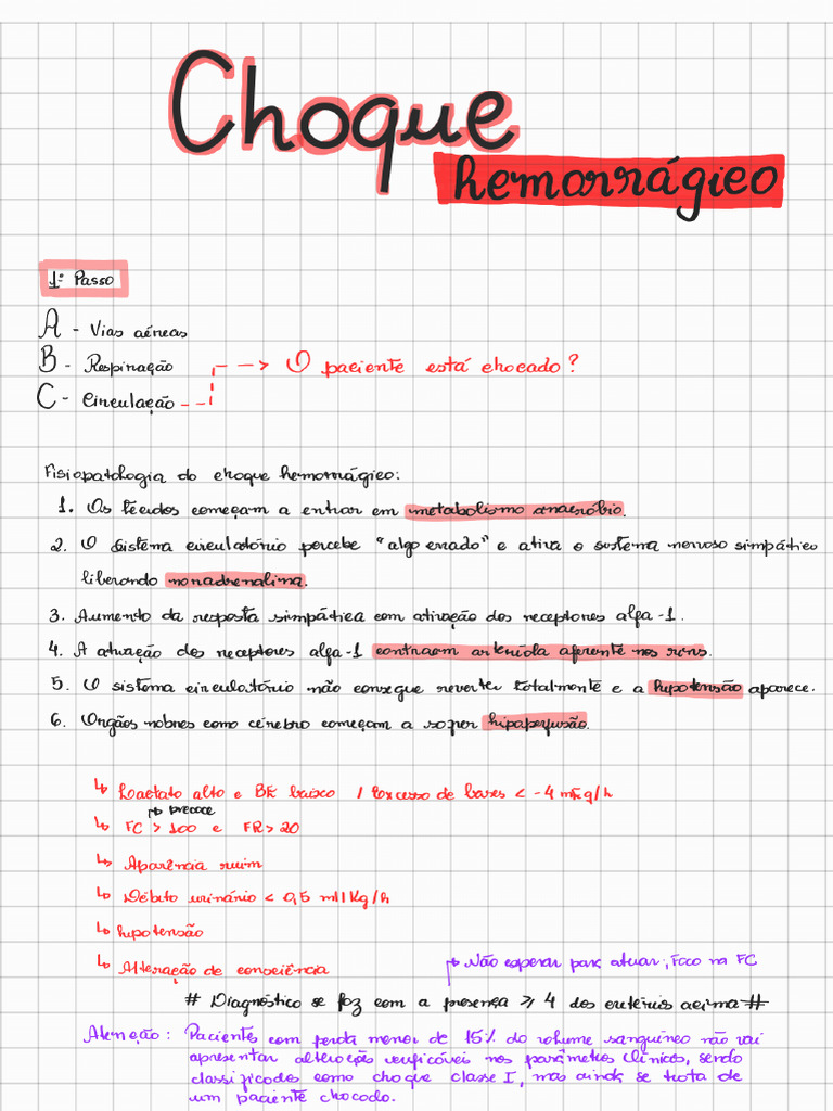 Choque Hemorrágico - 220920 - 123241 | PDF
