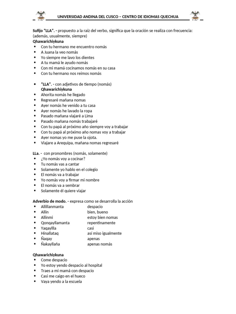 Práctica De Oraciones Iii Pdf
