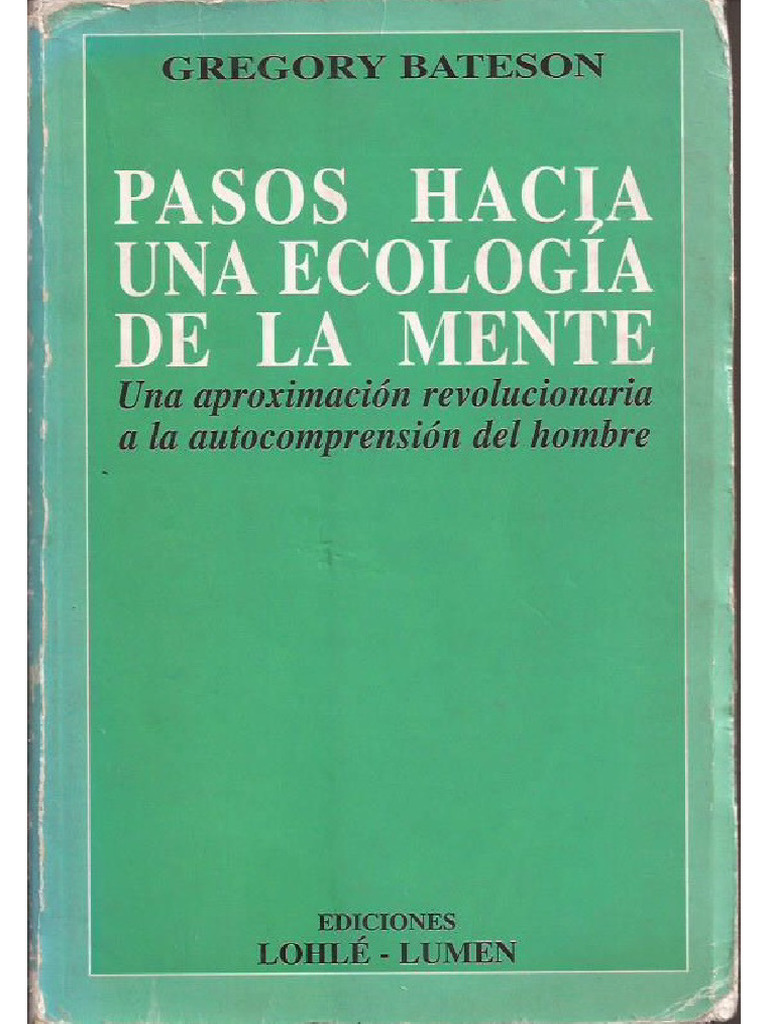 Pasos Hacia Una Ecología de La Mente - Bateson | PDF