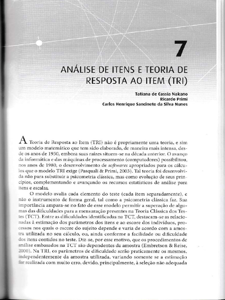 Psicometria - Coleção Avaliação Psicológica-77-101 | PDF