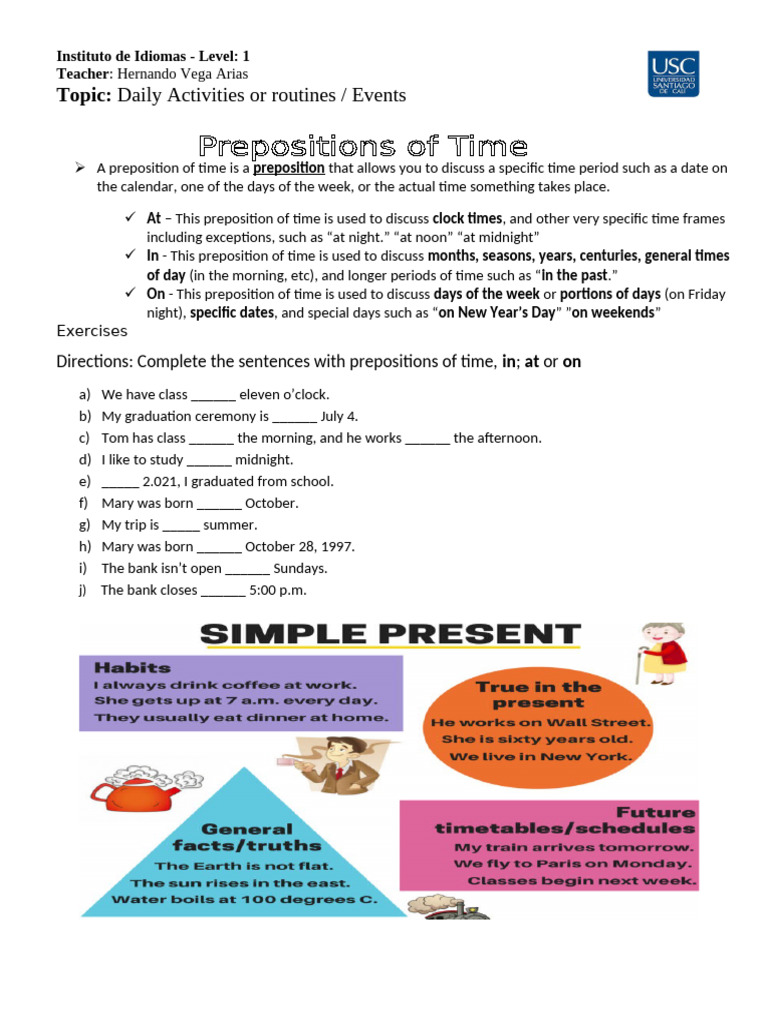 Guide-Simple Present | PDF