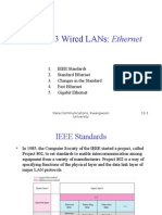 Wired LAN Standards: Ethernet Evolution