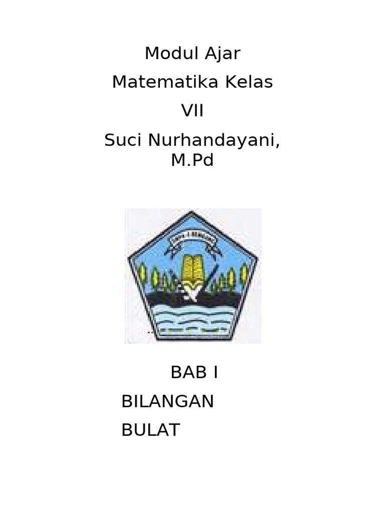 Modul Ajar Matematika Bab 1 | PDF
