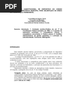 Interpretação Constitucional de Dispositivo do Código Florestal