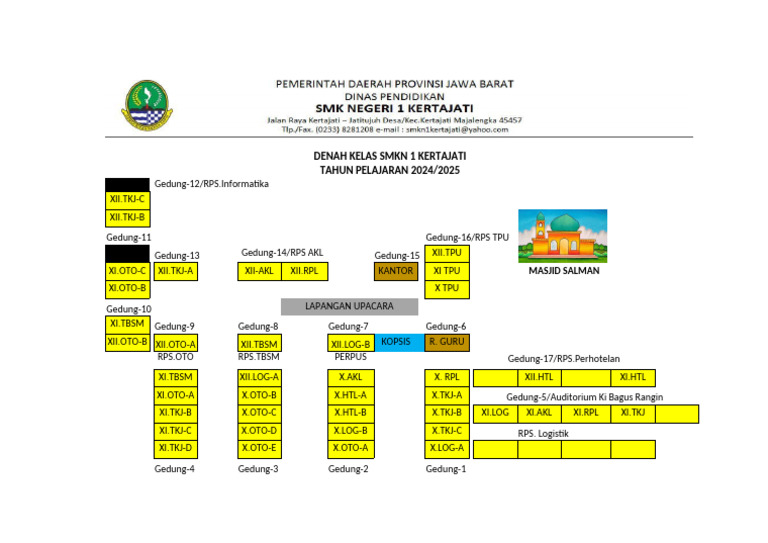 Denah Kelas 2024 Pdf